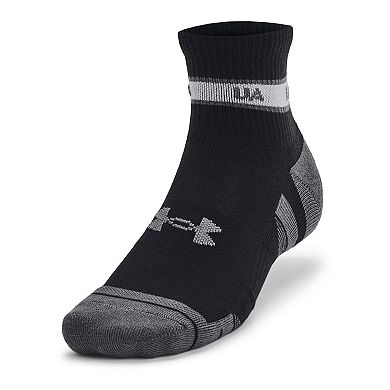 Men's Under Armour Performance Tech UA Stripe 3-Pack Quarter Socks