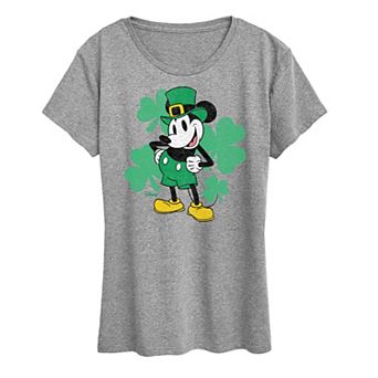 Disney's Mickey Mouse Women's Leprechaun Graphic Tee