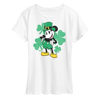 Disney's Mickey Mouse Women's Leprechaun Graphic Tee