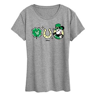 Disney's Mickey Mouse Women's St. Patrick's Icons Graphic Tee
