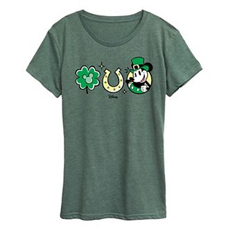 Disney's Mickey Mouse Women's St. Patrick's Icons Graphic Tee