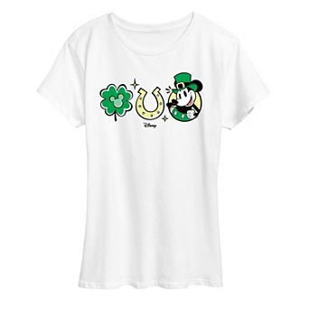 Disney's Mickey Mouse Women's St. Patrick's Icons Graphic Tee