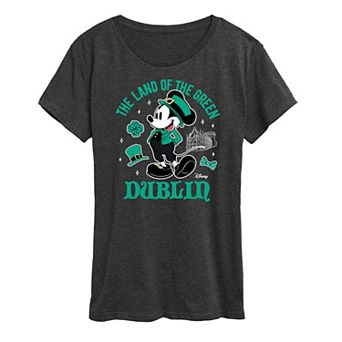 Disney's Mickey Mouse Women's St. Patrick's Dublin Graphic Tee