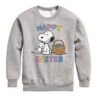 Boys 8-20 Peanuts Happy Easter Fleece Sweatshirt