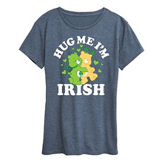 Women's Care Bears Hug Me I'm Irish Graphic Tee