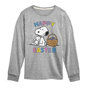 Boys 8-20 Peanuts Happy Easter Long Sleeve Graphic Tee
