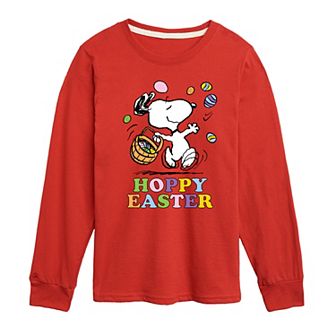 Boys 8-20 Peanuts Hoppy Easter Long Sleeve Graphic Tee