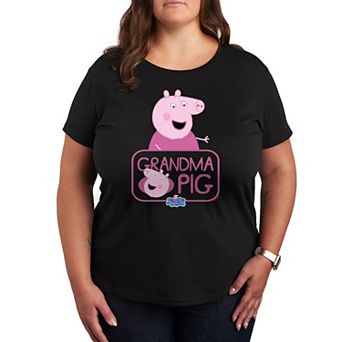 Plus Peppa Pig Grandma Pig Graphic Tee