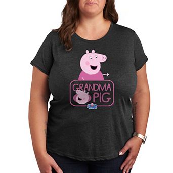 Plus Peppa Pig Grandma Pig Graphic Tee