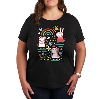 Plus Peppa Pig Friends Doodle Graphic Tee