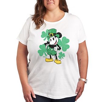 Disney's Mickey Mouse Plus Leprechaun Graphic Tee
