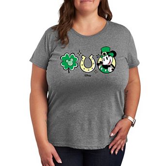 Disney's Mickey Mouse Plus St. Patrick's Day Icons Graphic Tee