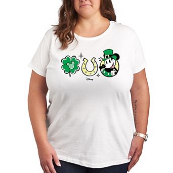Disney's Mickey Mouse Plus St. Patrick's Day Icons Graphic Tee