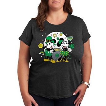 Disney's Mickey & Minnie Mouse Plus Pot Of Gold Graphic Tee