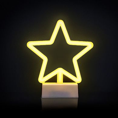 Home Essentials Neon Glow LED Stars Lighting Table Decor