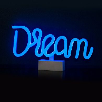 Home Essentials Neon Glow LED Dreams Lighting Table Decor