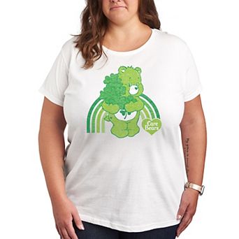 Plus Care Bears Green Rainbow Graphic Tee