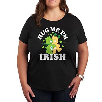 Plus Care Bears Hug Me I'm Irish Graphic Tee