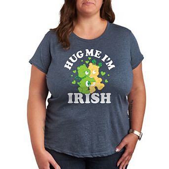 Plus Care Bears Hug Me I'm Irish Graphic Tee