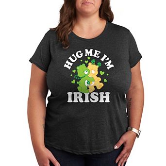 Plus Care Bears Hug Me I'm Irish Graphic Tee