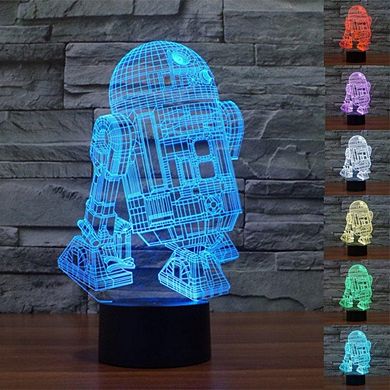 3d Light Star Wars R2d2