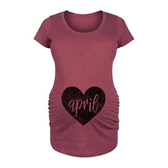 Maternity Heart April Graphic Tee
