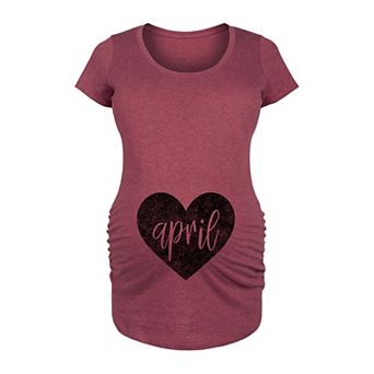 Maternity Heart April Graphic Tee