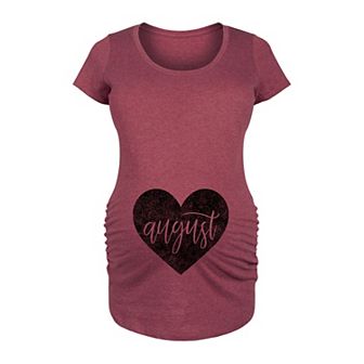 Maternity Heart August Graphic Tee