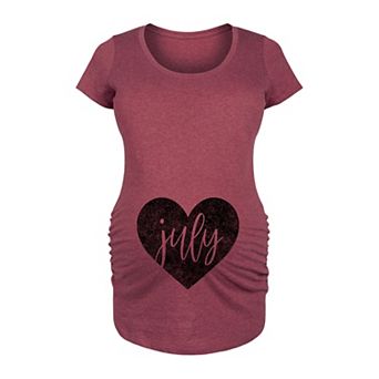 Maternity Heart July Graphic Tee