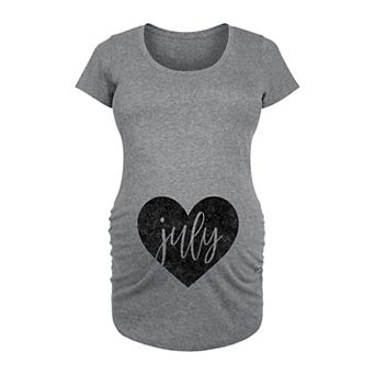 Maternity Heart July Graphic Tee