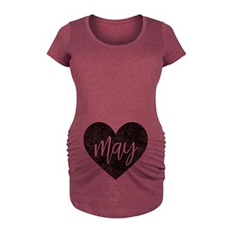 Maternity Heart May Graphic Tee