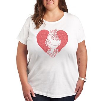 Plus Grinch Heart Graphic Tee