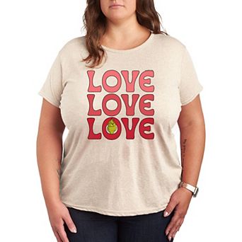 Plus Grinch Love Stack Graphic Tee