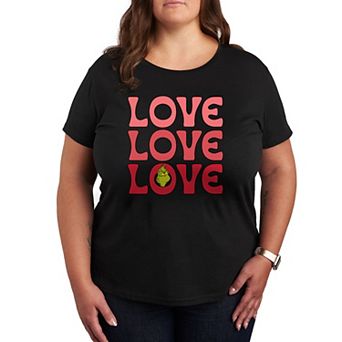 Plus Grinch Love Stack Graphic Tee