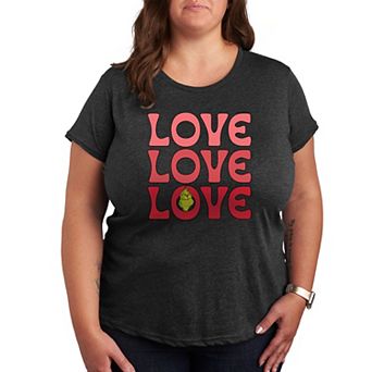 Plus Grinch Love Stack Graphic Tee