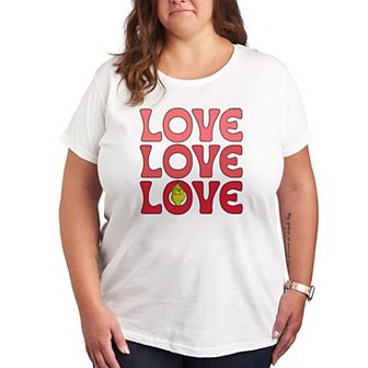 Plus Grinch Love Stack Graphic Tee