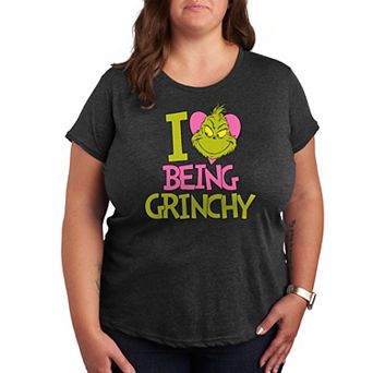 Plus Grinch I Love Being Grinchy Graphic Tee