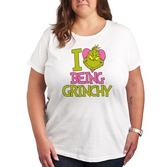 Plus Grinch I Love Being Grinchy Graphic Tee
