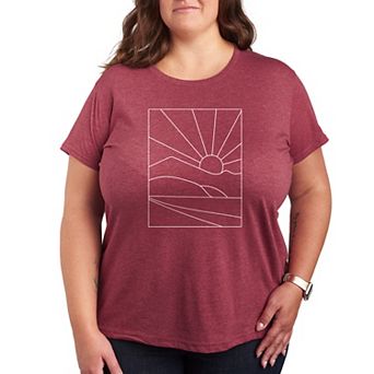 Plus Sunny Vista Line Art Graphic Tee