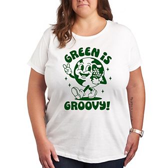 Plus Green is Groovy Graphic Tee
