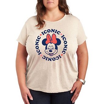 Disney's Minnie Mouse Plus Iconic Repeated Graphic Tee