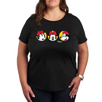 Disney's Minnie Mouse Plus Polka Dot Grid Graphic Tee