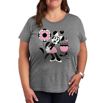 Disney's Minnie Mouse Plus Flower Butterfly Graphic Tee