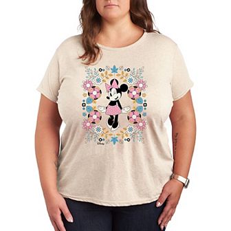 Disney's Minnie Mouse Plus Flower Frame Graphic Tee