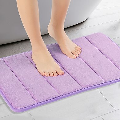 Non Slip Thick Soft Bathroom Mat Quick Dry Anti Skid Bath Rugs Absorbent Machine Washable, 16" X 24"