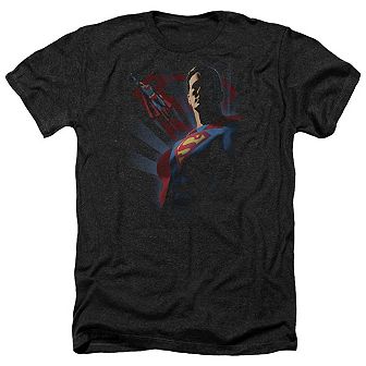Superman Super Deco Adult Heather T-shirt