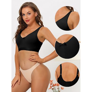 Women's Wirefree Padded Adjustable Straps Full Coverage Push Up Bras
