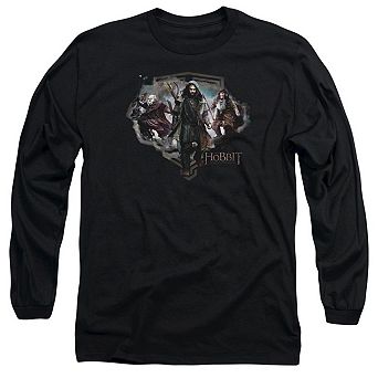 The Hobbit Three Dwarves Long Sleeve Adult T-shirt