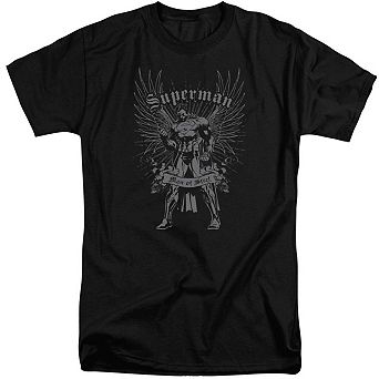 Superman Steel Short Sleeve Adult Tall T-shirt
