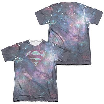 Superman Spaced Out Logo Sleeve T-shirt